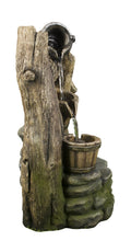 Load image into Gallery viewer, Well Fountain with Pouring Pail, 2 Buckets, &amp; 3 LEDs

