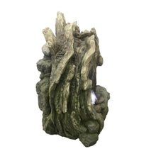 Load image into Gallery viewer, Treetrunk Waterfall Fountain with LED
