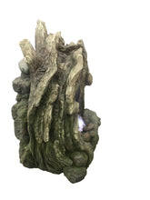 Load image into Gallery viewer, Treetrunk Waterfall Fountain with LED
