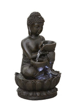 Load image into Gallery viewer, 13.75&quot; H Buddha Fountain W/LED For Tabletop Decor
