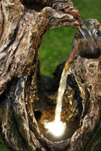 Load image into Gallery viewer, Tree Trunk Fountain W/LED
