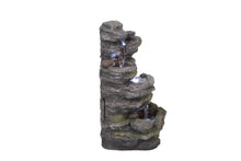 Load image into Gallery viewer, Multi Level Rock Fountain W/LED
