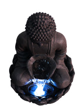 Load image into Gallery viewer, Meditating Buddha Fountain with LED
