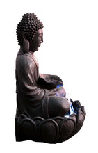 Load image into Gallery viewer, Meditating Buddha Fountain with LED
