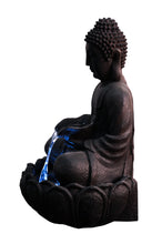 Load image into Gallery viewer, Meditating Buddha Fountain with LED
