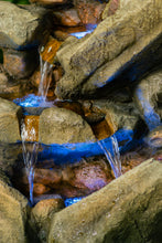 Load image into Gallery viewer, Multi-Level Stone Fountain with LED Lights
