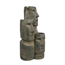 Load image into Gallery viewer, Easter Island Heads Fountain with 2 LEDs
