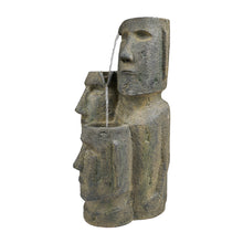 Load image into Gallery viewer, Easter Island Heads Fountain with 2 LEDs

