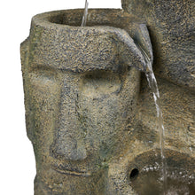 Load image into Gallery viewer, Easter Island Heads Fountain with 2 LEDs

