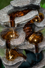 Load image into Gallery viewer, Multi-Level Rock Fountain W/4 Ww LEDs
