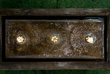 Load image into Gallery viewer, Medium Crate Fountain with 3 Flame-Effect LED
