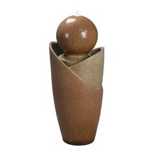 Load image into Gallery viewer, Ceramic Fountain with Lights - Brown Elegance
