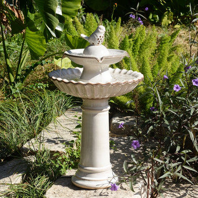 79586-10-IV -  Ceramic Fountain - Ivory Elegance, No Lights HI-LINE GIFT