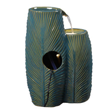 Load image into Gallery viewer, Ceramic Tiered Leaf Cascade Fountain
