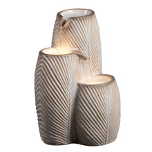 Load image into Gallery viewer, Ceramic Tiered Leaf Cascade Fountain
