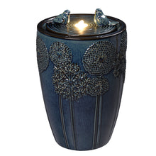 Load image into Gallery viewer, LED Ceramic Bird &amp; Dandelion Fountain
