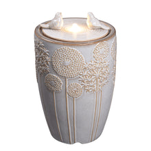 Load image into Gallery viewer, LED Ceramic Bird &amp; Dandelion Fountain
