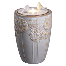 Load image into Gallery viewer, LED Ceramic Bird &amp; Dandelion Fountain
