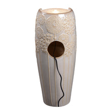 Load image into Gallery viewer, LED Tall Ceramic Floral Cascade Fountain
