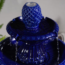 Load image into Gallery viewer, LED 2-Tier Ceramic Pedestal Fountain
