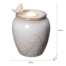Load image into Gallery viewer, LED Tabletop Bird Bubbler Fountain
