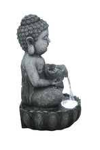 Load image into Gallery viewer, 21.5&quot; H Sitting Buddha Fountain W/White LED

