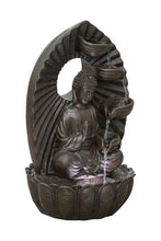 Load image into Gallery viewer, Stacking Bowls Buddha Fountain W/Wt LED
