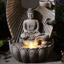 Load image into Gallery viewer, LED Buddha Cascade Water Fountain
