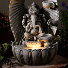 Load image into Gallery viewer, LED Ganesha Cascade Water Fountain
