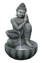 Load image into Gallery viewer, 32&quot; H Sitting Buddha Fountain W/Wt LED
