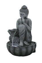 Load image into Gallery viewer, 32&quot; H Sitting Buddha Fountain W/Wt LED
