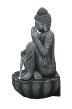 Load image into Gallery viewer, 32&quot; H Sitting Buddha Fountain W/Wt LED
