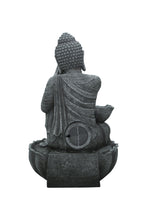 Load image into Gallery viewer, 32&quot; H Sitting Buddha Fountain W/Wt LED
