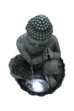 Load image into Gallery viewer, 32&quot; H Sitting Buddha Fountain W/Wt LED
