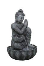 Load image into Gallery viewer, 32&quot; H Sitting Buddha Fountain W/Wt LED
