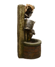 Load image into Gallery viewer, 3 Pouring Buckets Fountain with 2 Warm White LED Lights
