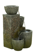 Load image into Gallery viewer, 22&quot; Rock Fountain with 3 Cool White LEDS
