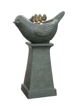 Load image into Gallery viewer, Lighted Bird Bath Fountain Outdoor with Warm White LEDS
