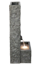 Load image into Gallery viewer, 32&quot; H Rectangular Waterfall Fountain W/Ww LEDs
