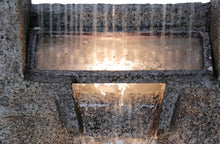 Load image into Gallery viewer, 32&quot; H Rectangular Waterfall Fountain W/Ww LEDs
