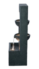 Load image into Gallery viewer, Contemporary Semi-Circle Tiered Fountain Outdoor with Warm White LEDS
