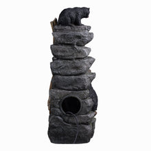 Load image into Gallery viewer, 37&quot; H Bear Climbing Water Fountain Outdoor W/LEDs
