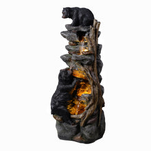 Load image into Gallery viewer, 37&quot; H Bear Climbing Water Fountain Outdoor W/LEDs
