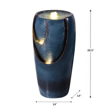 Load image into Gallery viewer, 28.5&quot; Bubbling Water Fountain W/LEDs Indoor/Outdoor Use
