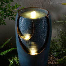 Load image into Gallery viewer, 28.5&quot; Bubbling Water Fountain W/LEDs Indoor/Outdoor Use
