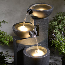 Load image into Gallery viewer, LED Modern Tiered Bowl Fountain
