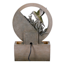 Load image into Gallery viewer, LED Hummingbird Cascading Bowl Fountain
