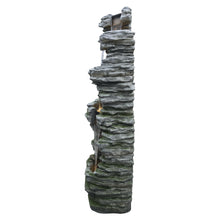 Load image into Gallery viewer, LED 4-Tier Stacked Rock Water Fountain
