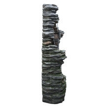 Load image into Gallery viewer, LED 4-Tier Stacked Rock Water Fountain
