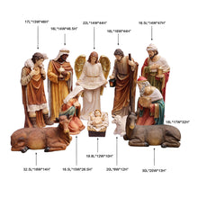 Load image into Gallery viewer, Nativity 11 Piece Set - Large 47&quot; H
